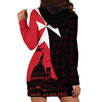 Malta Cross With Valletta Capital Hoodie Dress Scenery in Velletta Capital