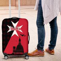 Malta Cross With Valletta Capital Luggage Cover Scenery in Velletta Capital