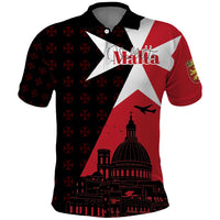 Malta Cross With Valletta Capital Polo Shirt Scenery in Velletta Capital