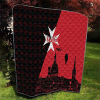 Malta Cross With Valletta Capital Quilt Scenery in Velletta Capital