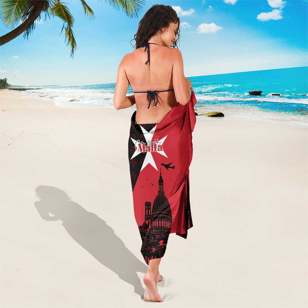 Malta Cross With Valletta Capital Sarong Scenery in Velletta Capital