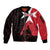 Malta Cross With Valletta Capital Sleeve Zip Bomber Jacket Scenery in Velletta Capital