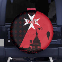 Malta Cross With Valletta Capital Spare Tire Cover Scenery in Velletta Capital