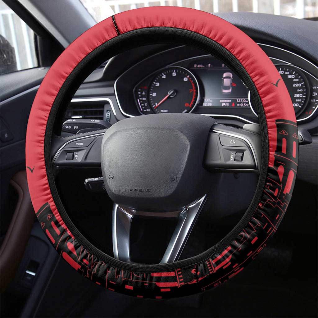 Malta Cross With Valletta Capital Steering Wheel Cover Scenery in Velletta Capital