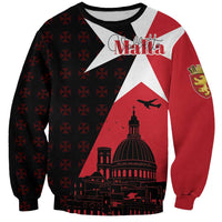 Malta Cross With Valletta Capital Sweatshirt Scenery in Velletta Capital