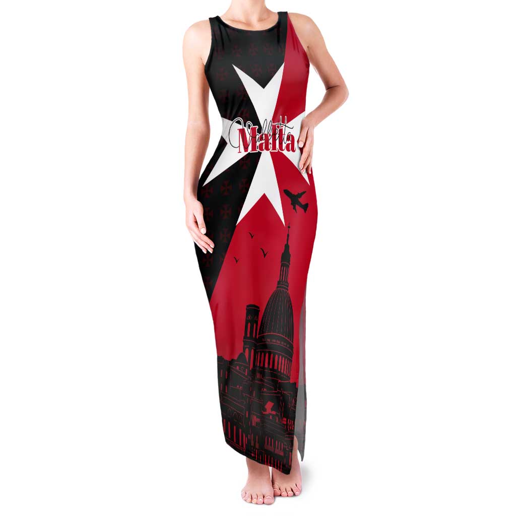 Malta Cross With Valletta Capital Tank Maxi Dress Scenery in Velletta Capital