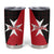 Malta Cross With Valletta Capital Tumbler Cup Scenery in Velletta Capital