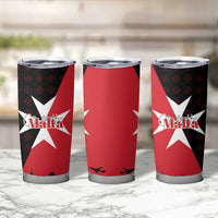 Malta Cross With Valletta Capital Tumbler Cup Scenery in Velletta Capital