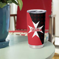 Malta Cross With Valletta Capital Tumbler Cup Scenery in Velletta Capital