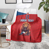 Custom Czech Republic Football Go Champions Blanket Sporty Style with Lion Mascot