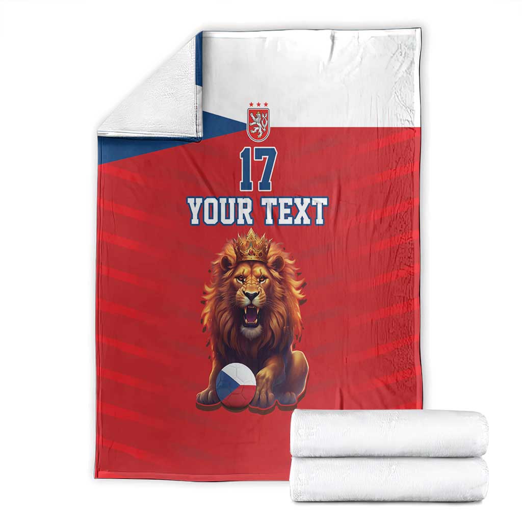 Custom Czech Republic Football Go Champions Blanket Sporty Style with Lion Mascot
