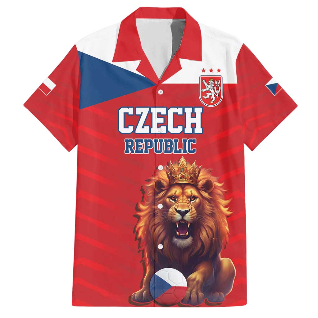 Custom Czech Republic Football Go Champions Family Matching Tank Maxi Dress and Hawaiian Shirt Sporty Style with Lion Mascot