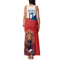Custom Czech Republic Football Go Champions Family Matching Tank Maxi Dress and Hawaiian Shirt Sporty Style with Lion Mascot