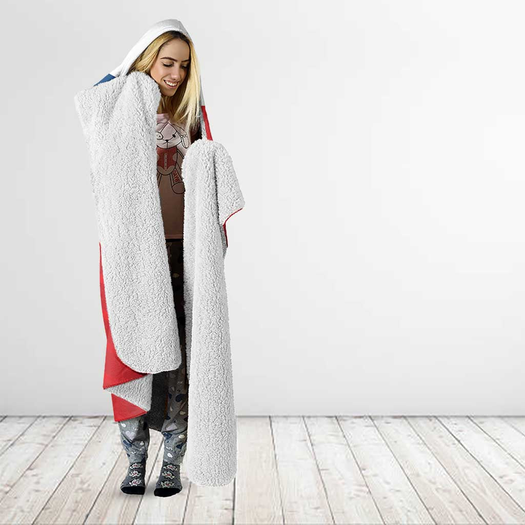 Custom Czech Republic Football Go Champions Hooded Blanket Sporty Style with Lion Mascot