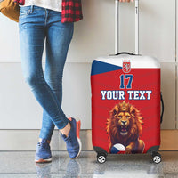 Custom Czech Republic Football Go Champions Luggage Cover Sporty Style with Lion Mascot