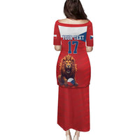 Custom Czech Republic Football Go Champions Puletasi Sporty Style with Lion Mascot