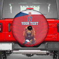 Custom Czech Republic Football Go Champions Spare Tire Cover Sporty Style with Lion Mascot