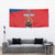 Custom Czech Republic Football Go Champions Tapestry Sporty Style with Lion Mascot