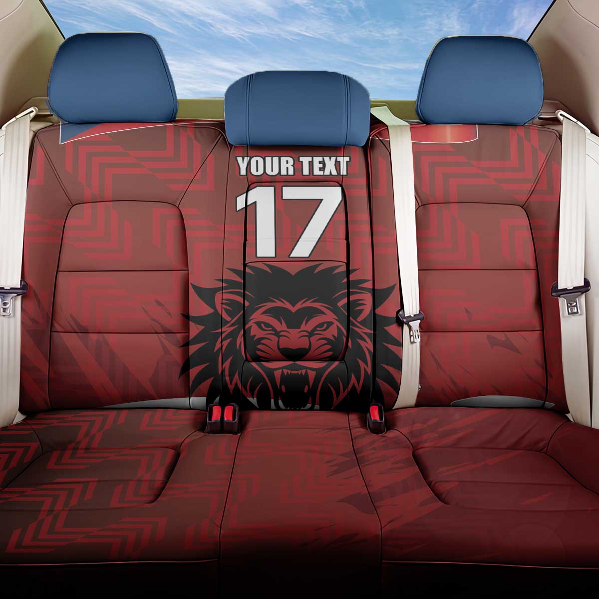 Czech Republic Football Custom Back Car Seat Cover Sporty Style