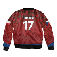 Czech Republic Football Custom Bomber Jacket Sporty Style