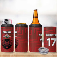 Czech Republic Football Custom 4 in 1 Can Cooler Tumbler