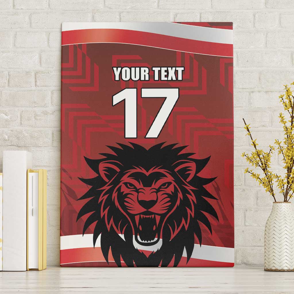 Czech Republic Football Custom Canvas Wall Art Sporty Style