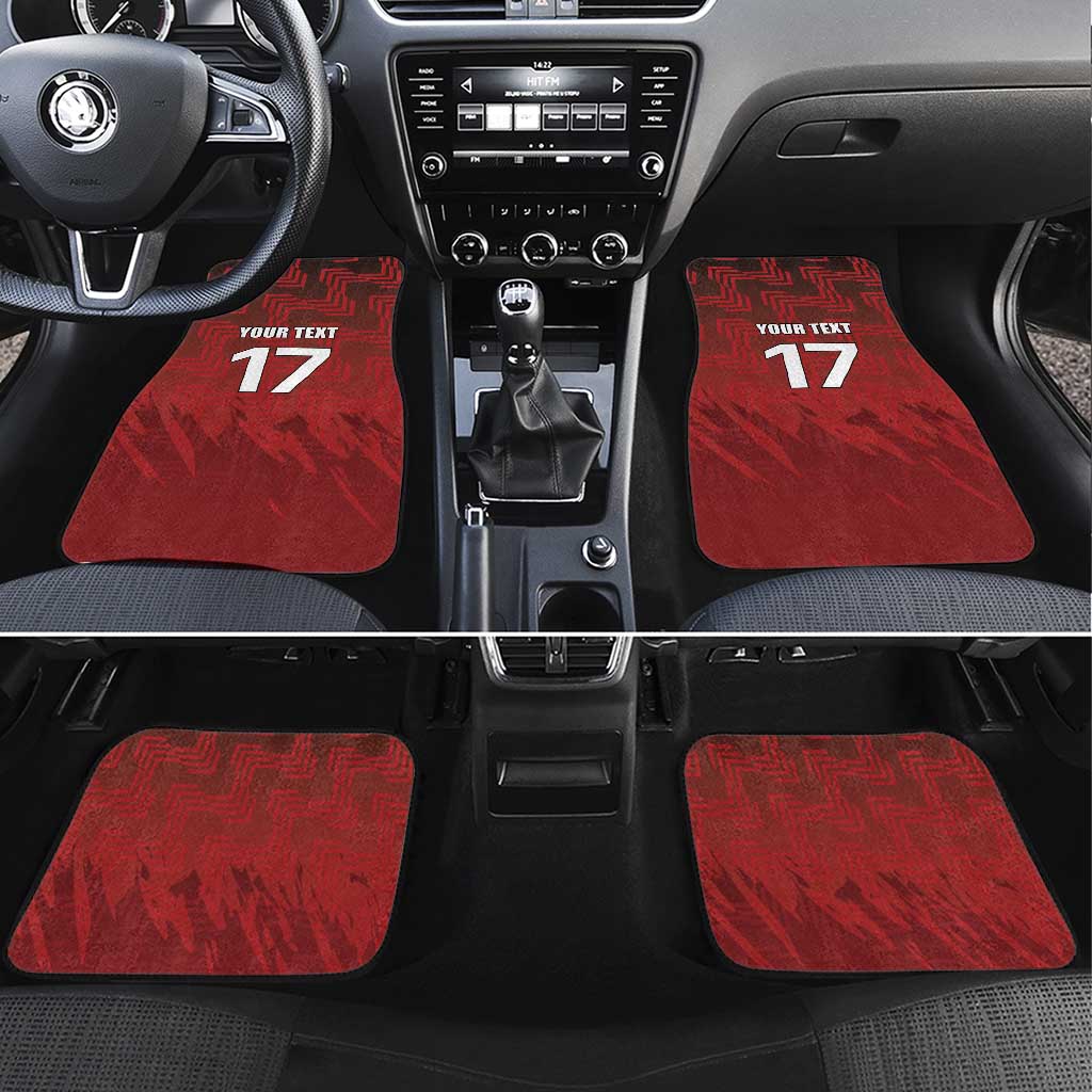Czech Republic Football Custom Car Mats Sporty Style