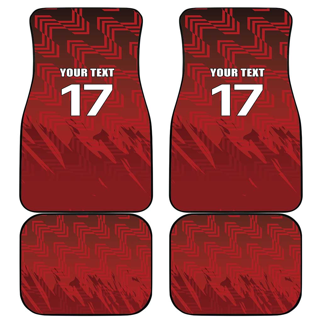 Czech Republic Football Custom Car Mats Sporty Style