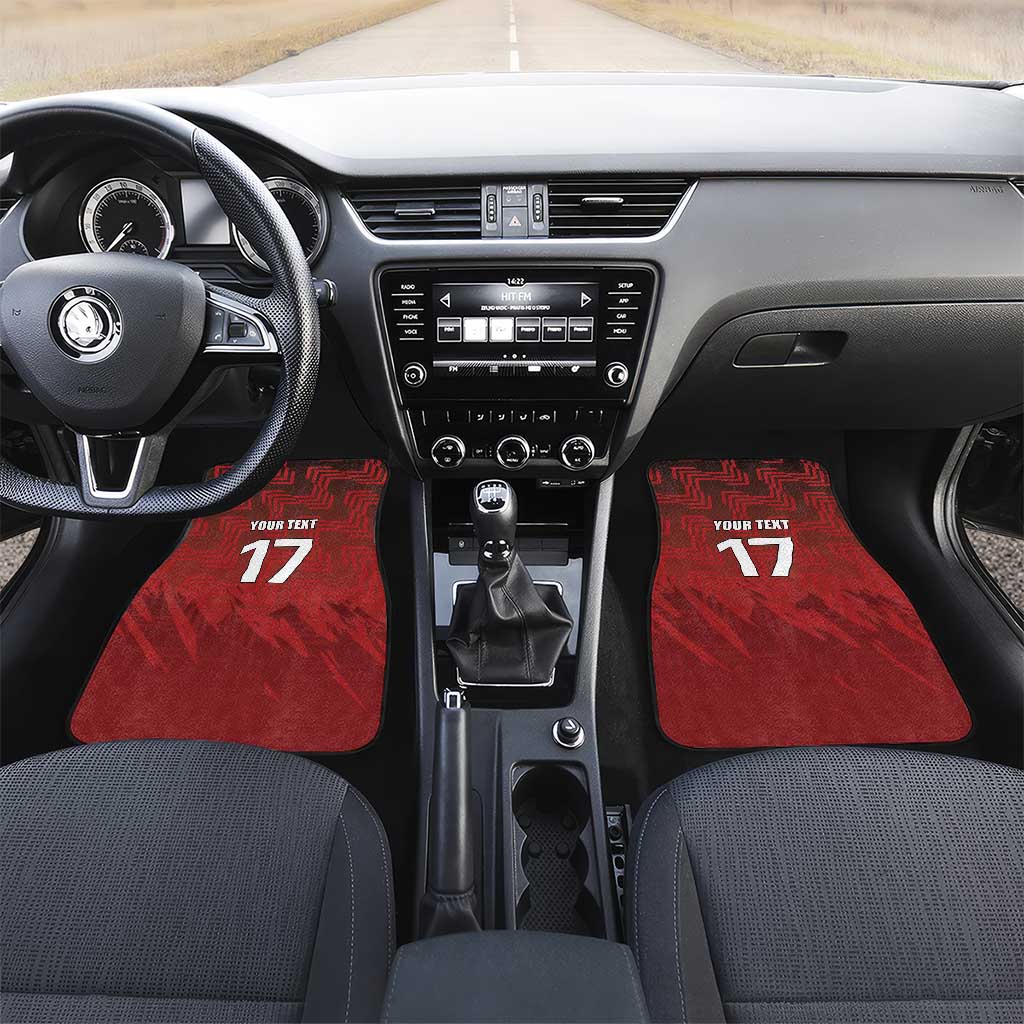 Czech Republic Football Custom Car Mats Sporty Style