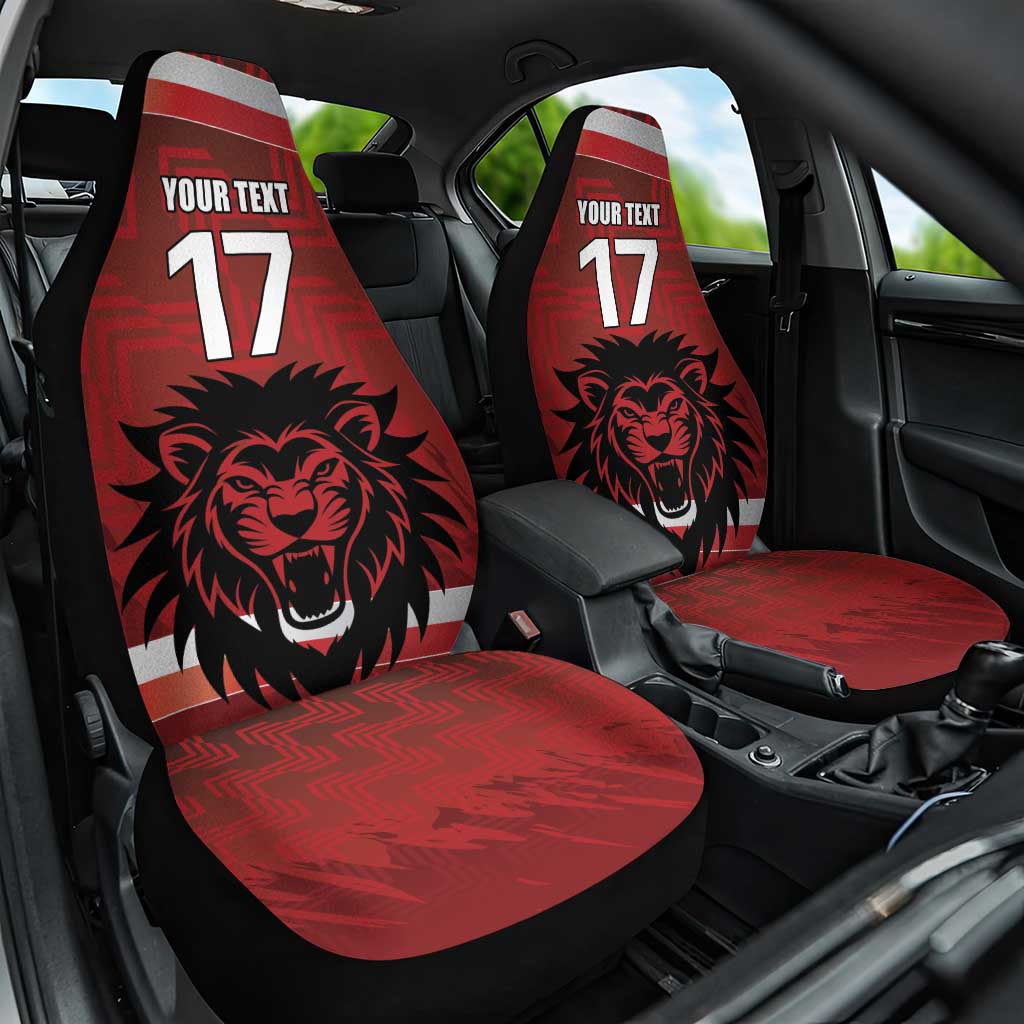 Czech Republic Football Custom Car Seat Cover Sporty Style