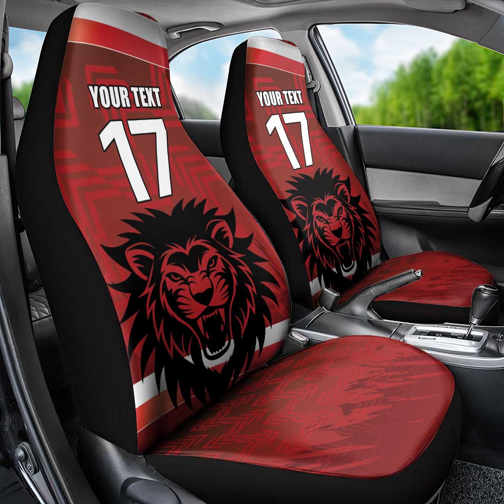 Czech Republic Football Custom Car Seat Cover Sporty Style