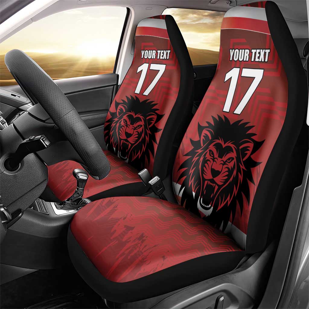 Czech Republic Football Custom Car Seat Cover Sporty Style