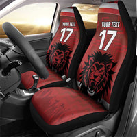 Czech Republic Football Custom Car Seat Cover Sporty Style