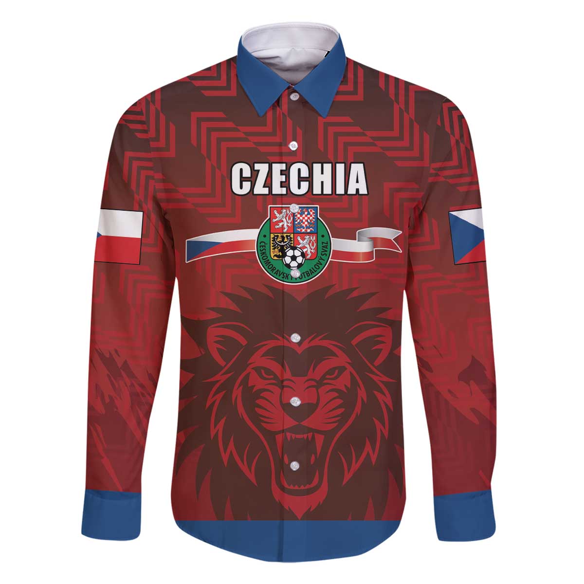 Czech Republic Football Custom Family Matching Off The Shoulder Long Sleeve Dress and Hawaiian Shirt Sporty Style