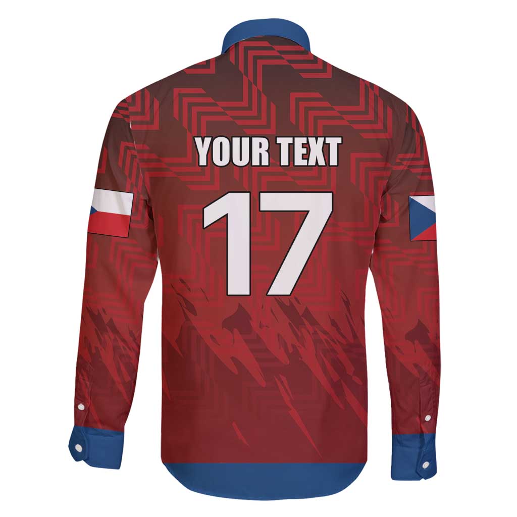 Czech Republic Football Custom Family Matching Off Shoulder Short Dress and Hawaiian Shirt Sporty Style