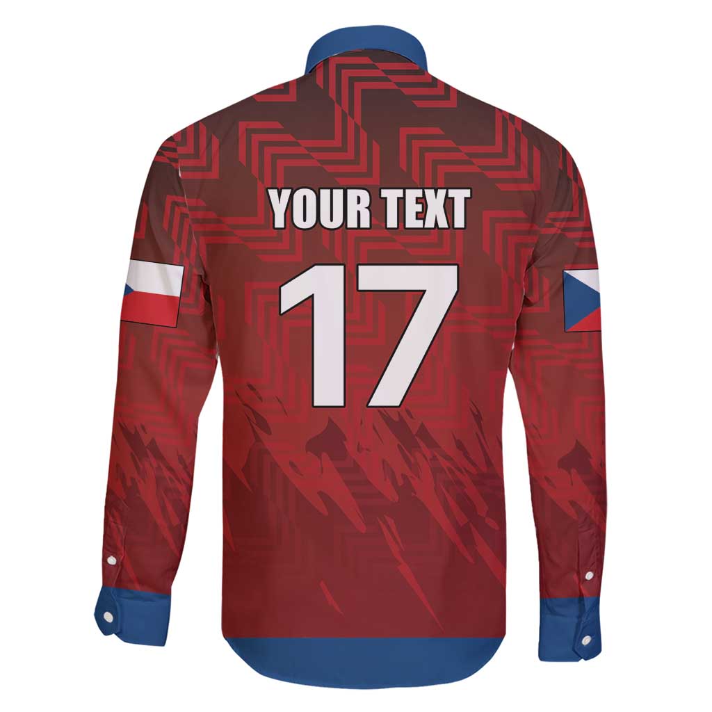 Czech Republic Football Custom Family Matching Short Sleeve Bodycon Dress and Hawaiian Shirt Sporty Style