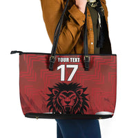 Czech Republic Football Custom Leather Tote Bag Sporty Style