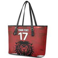 Czech Republic Football Custom Leather Tote Bag Sporty Style