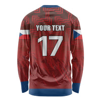 Czech Republic Football Custom Long Sleeve Shirt Sporty Style
