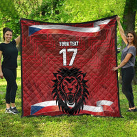 Czech Republic Football Custom Quilt Sporty Style LT17 - Wonder Print Shop