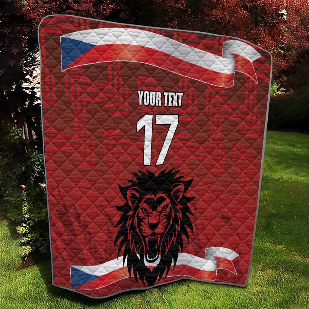Czech Republic Football Custom Quilt Sporty Style LT17 - Wonder Print Shop