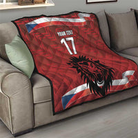 Czech Republic Football Custom Quilt Sporty Style LT17 - Wonder Print Shop