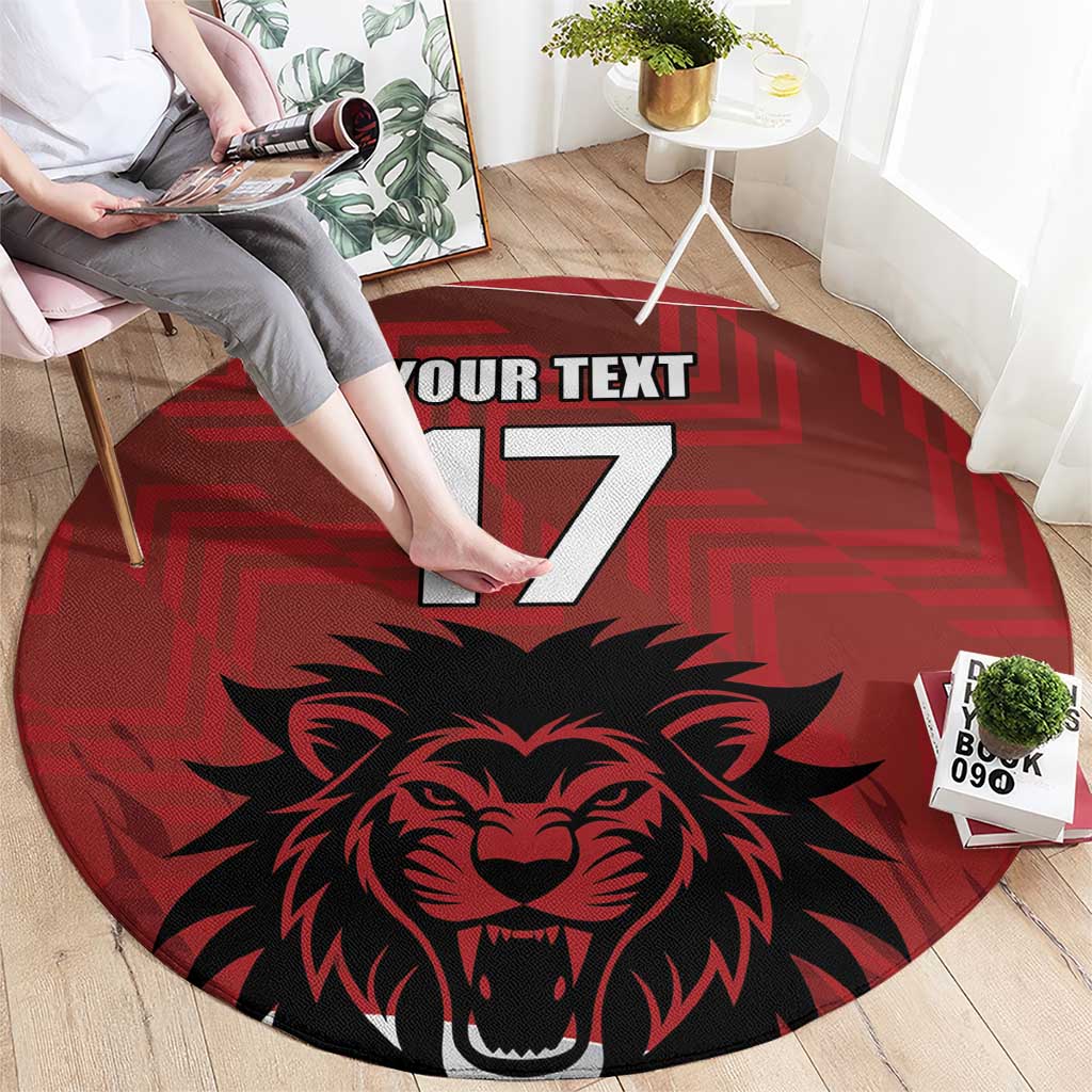 Czech Republic Football Custom Round Carpet Sporty Style LT17 - Wonder Print Shop