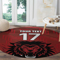 Czech Republic Football Custom Round Carpet Sporty Style LT17 - Wonder Print Shop