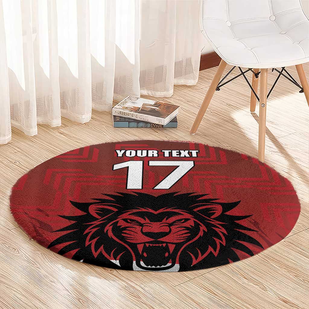 Czech Republic Football Custom Round Carpet Sporty Style LT17 - Wonder Print Shop