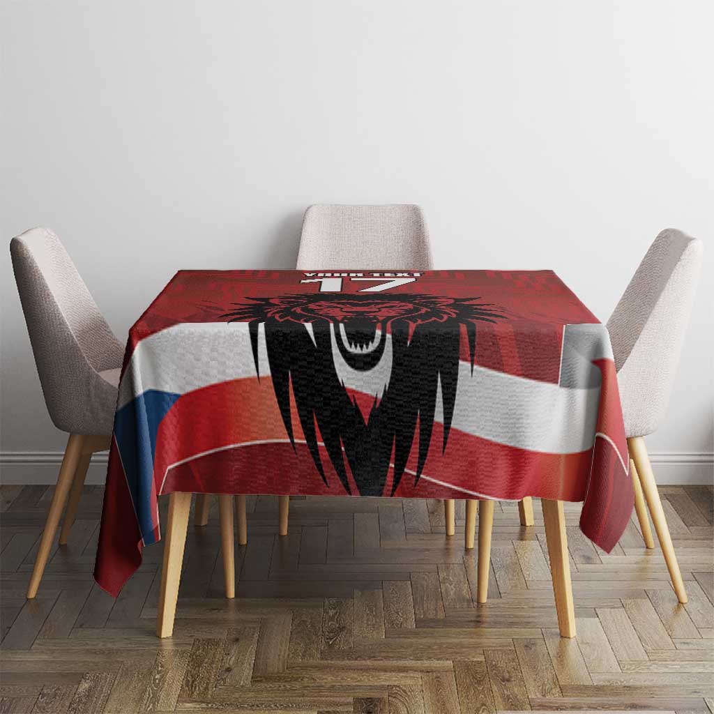 Czech Republic Football Custom Tablecloth Sporty Style LT17 - Wonder Print Shop