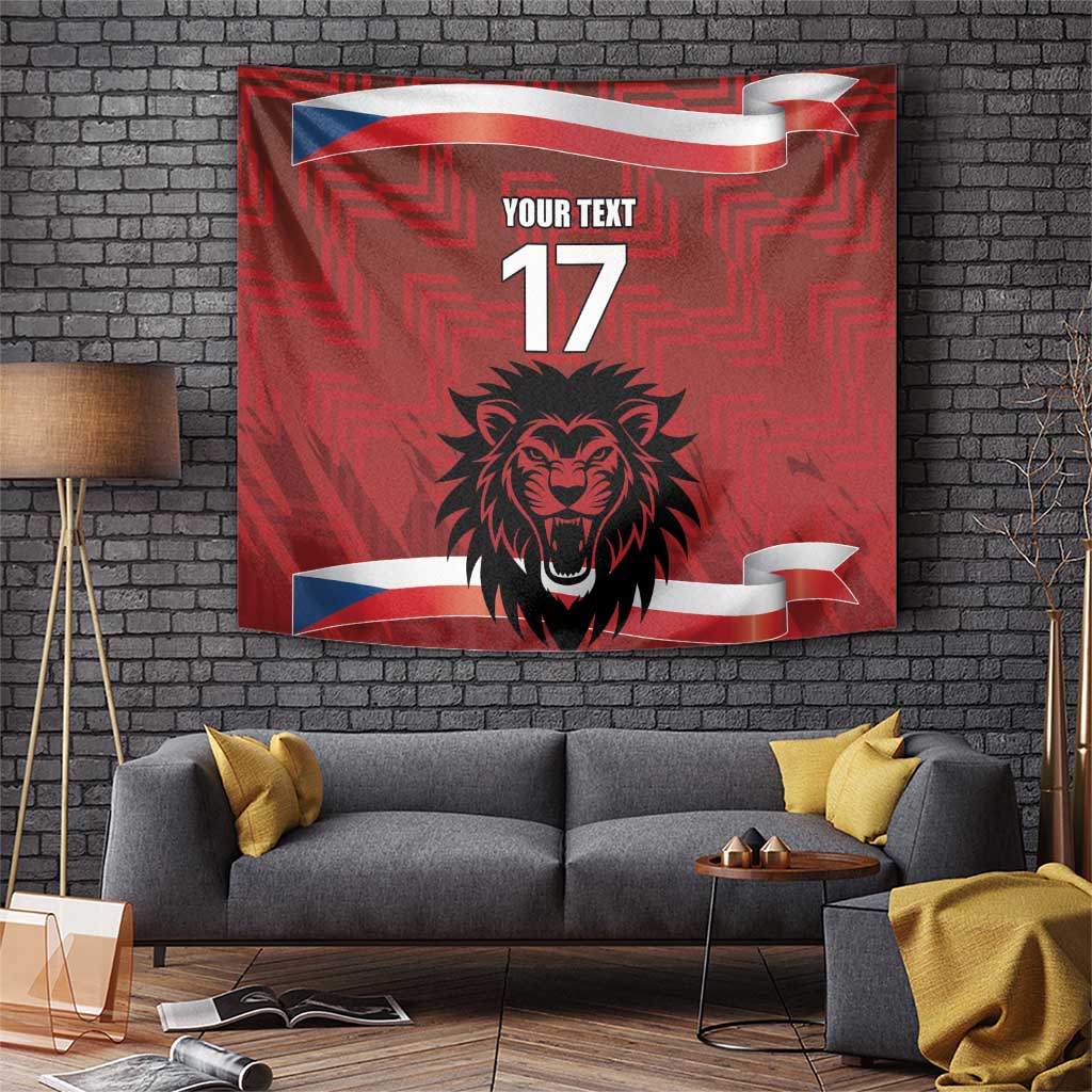 Czech Republic Football Custom Tapestry Sporty Style LT17 - Wonder Print Shop