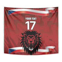 Czech Republic Football Custom Tapestry Sporty Style LT17 - Wonder Print Shop