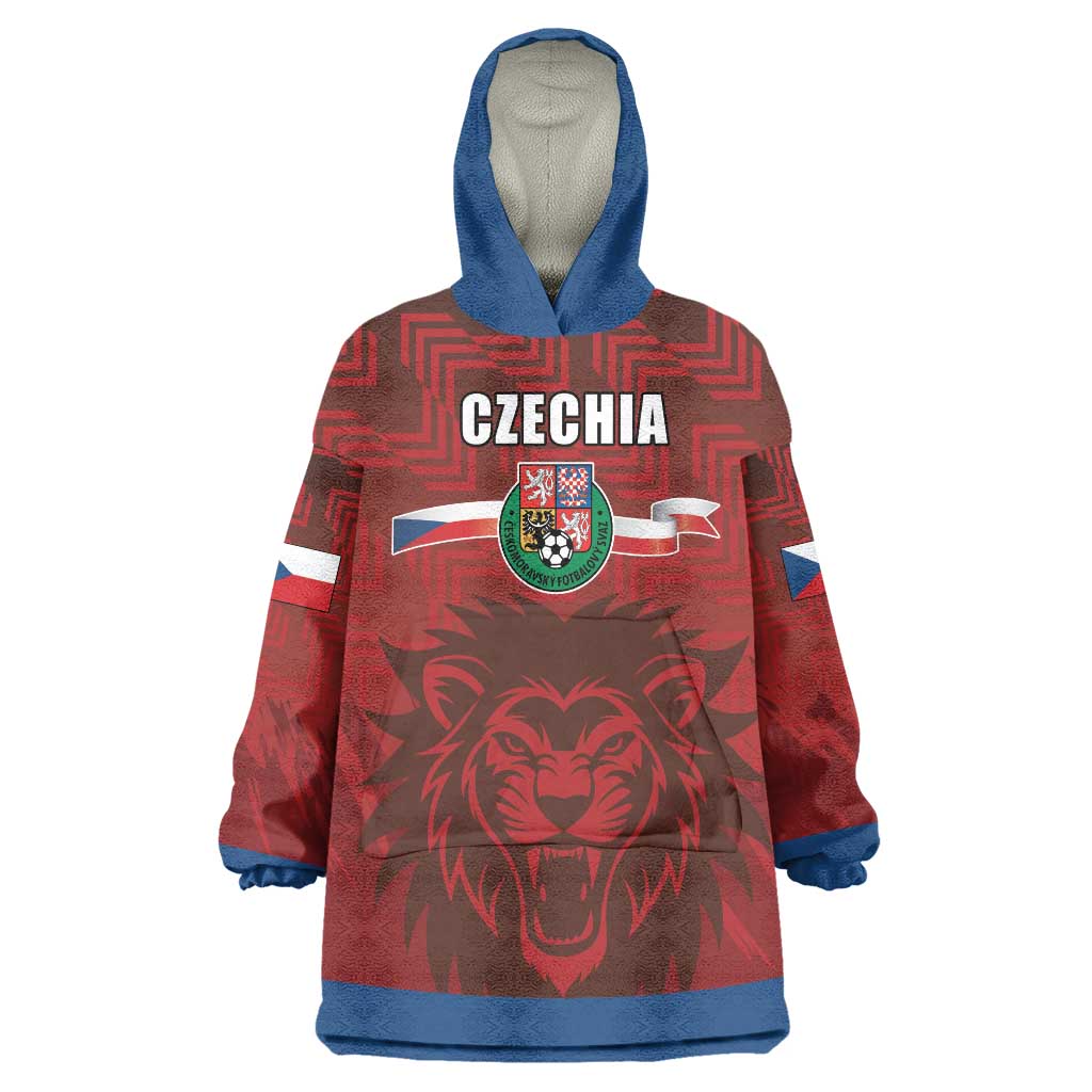 Czech Republic Football Custom Wearable Blanket Hoodie Sporty Style LT17 - Wonder Print Shop