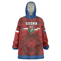 Czech Republic Football Custom Wearable Blanket Hoodie Sporty Style LT17 - Wonder Print Shop